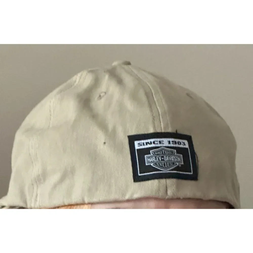 Harley Davidson beige Kitty Hawk ball cap